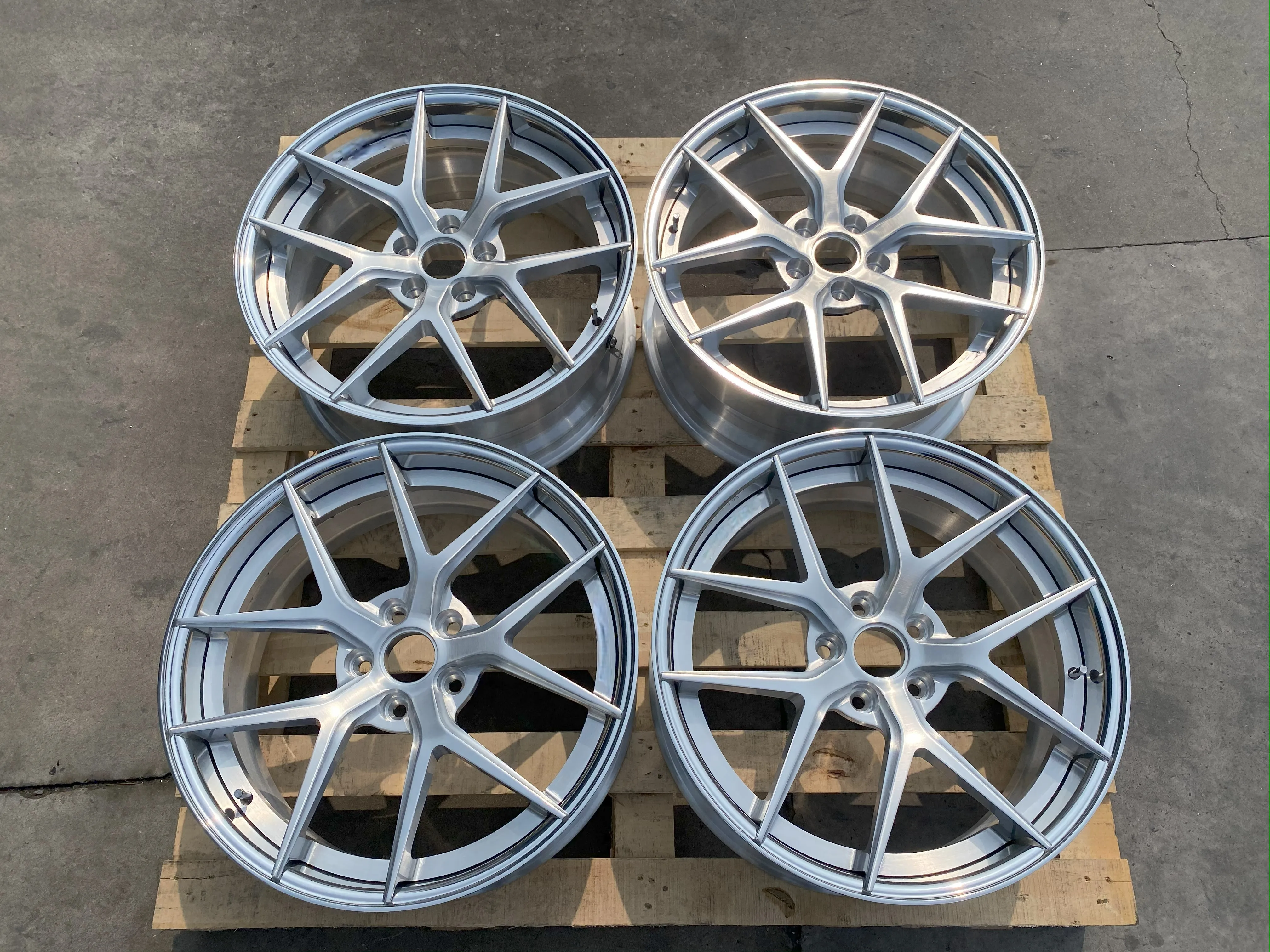 2 piece shiny barrel brushed face custom aluminum alloy forged wheels 16 17 18 19 20 21 22 23 24 inch 5x112 5x114.3 5x120