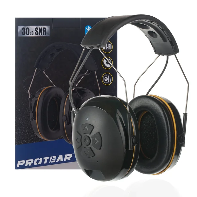 Electronic Ear Defenders Hunting Earmuffs Industrial Noise Cancelling Safety Ear Muffs Blue Tooth Hearing Ear Protection