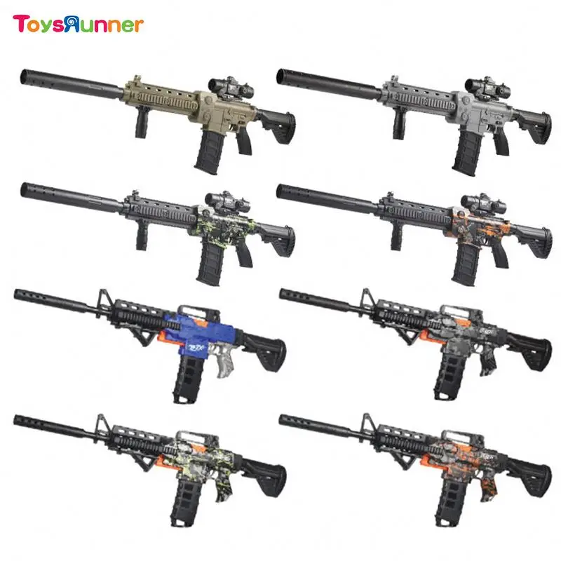 Anime Weapons Prop Toy Figure Soft Self-Defense Tactical Guns and Bullets Electric Shooting Feature Waterproof