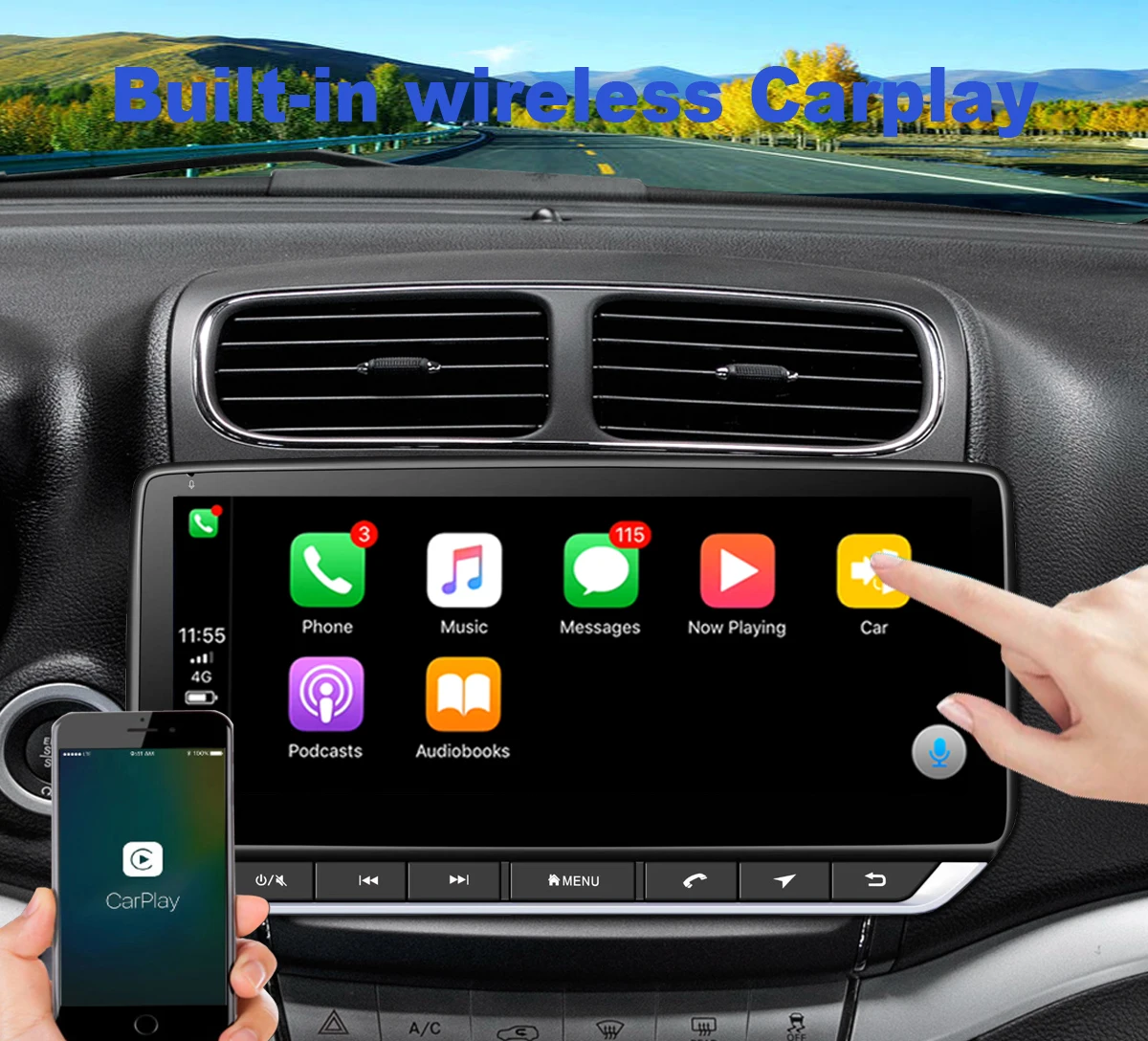 Factory Direct Car Navigation 10.25 Inch Ips Touch Screen Android 10