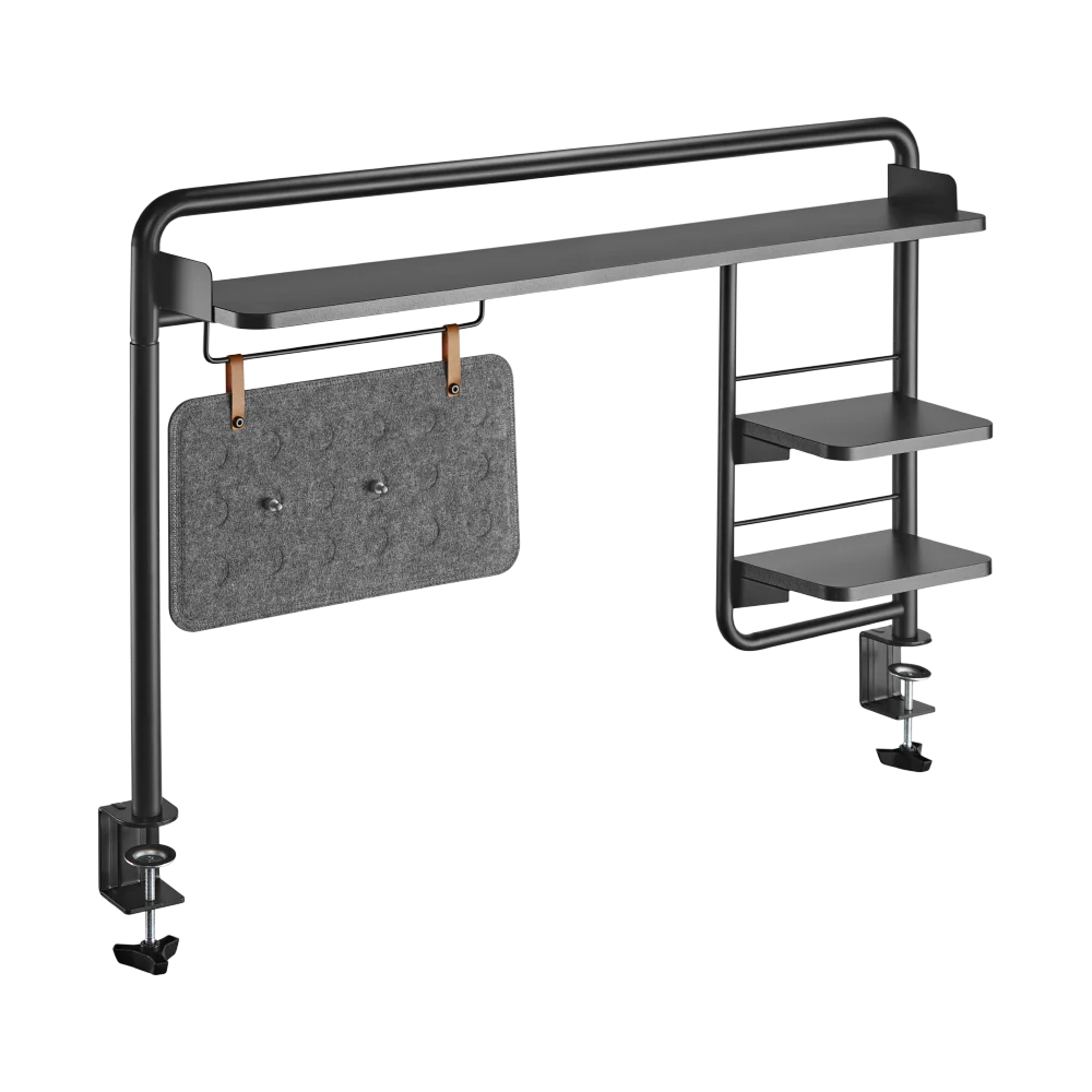 Stb201 Clamp On Desktop Organizer Storage Shelf Rack Display Office