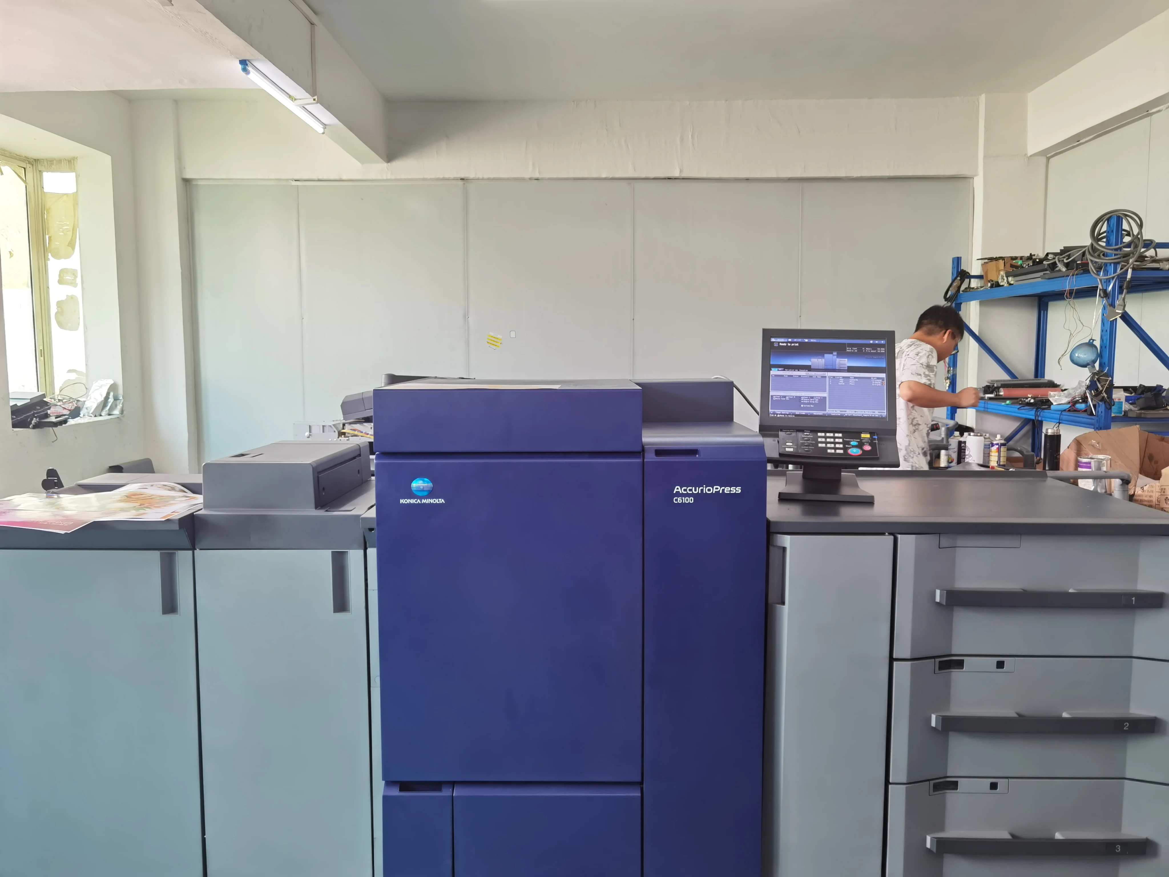 A3 Color Copiers for Konica Minolta Bizhub Press C1085 C1100 C6100 C6085 with Finisher and Paper Bank