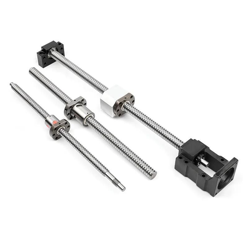 High Precision Rolled Ball Screw SFU1605 SFU1610 SFU2005 SFU2010 SFU2505 SFU2510 Ball Screw C7 C5 with End Machined