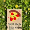 [Finished Greeting Card] Yellow Pizza