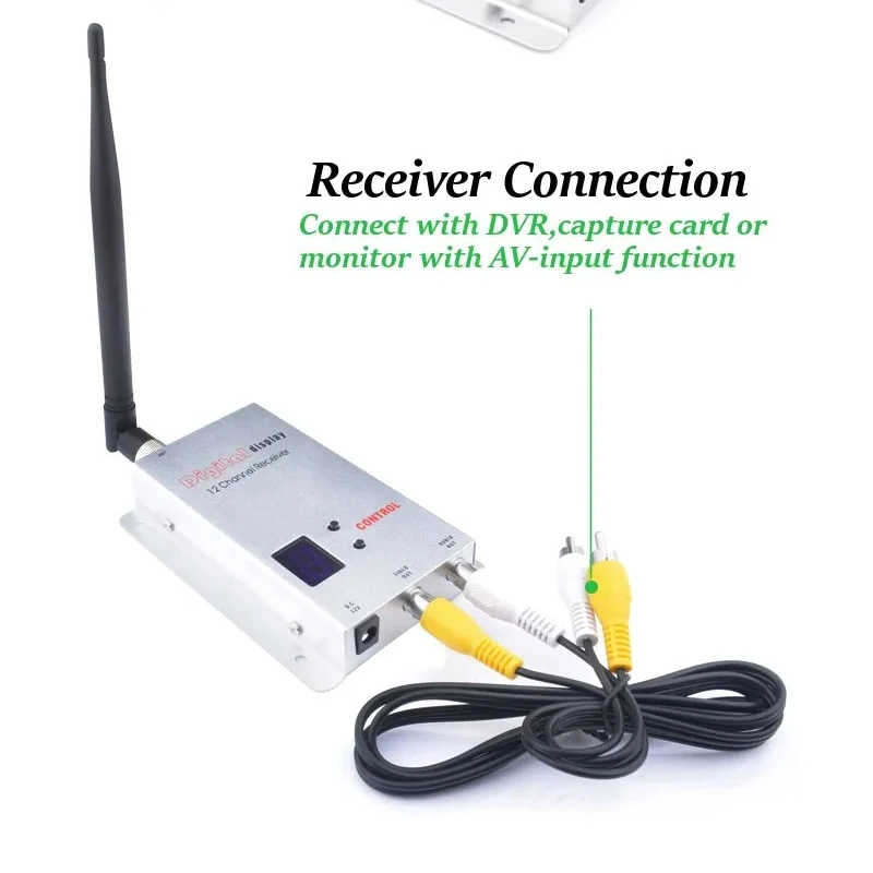 1,2G 1,5W 5W Digitaler Sender und Empfänger mit Display für Drahtlosen Audio-Video-Übertragung für FPV-Drohnen-Zubehör – Detail 3