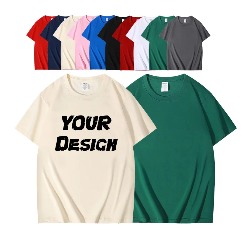 Clothing Manufacturer Wholesale Custom 260g 100% Cotton Blank Drop Shoulder  T Shirt Plus Size Men's T-Shirts
