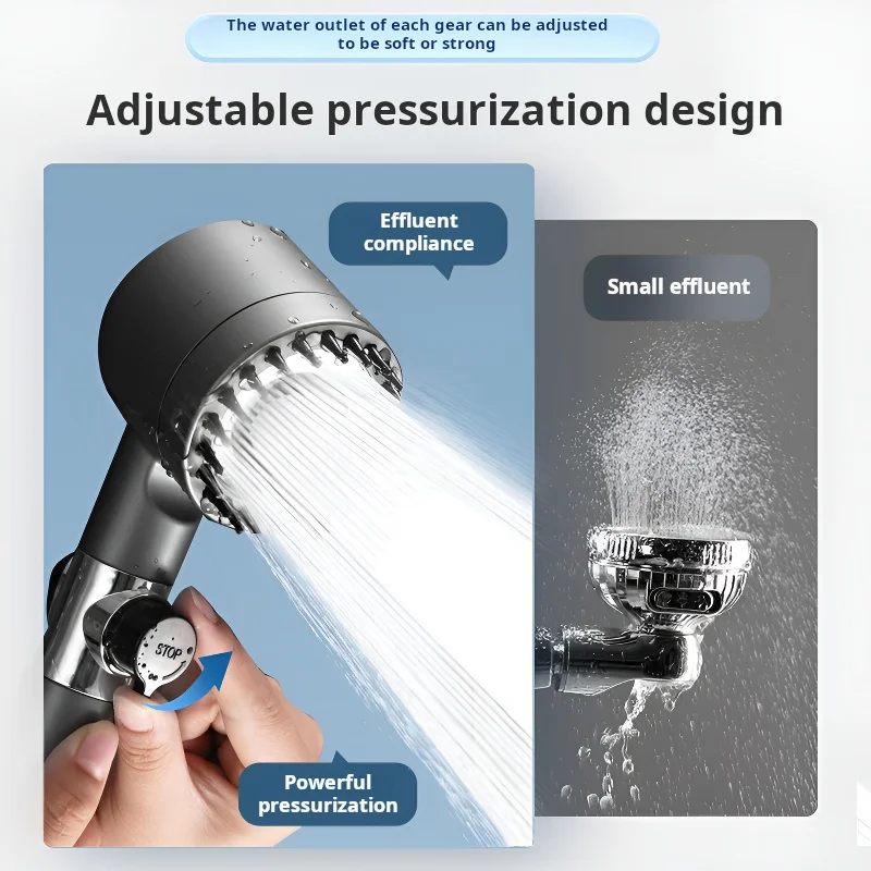 Supercharged Shower Head Universal Supercharged Handheld Shower Head