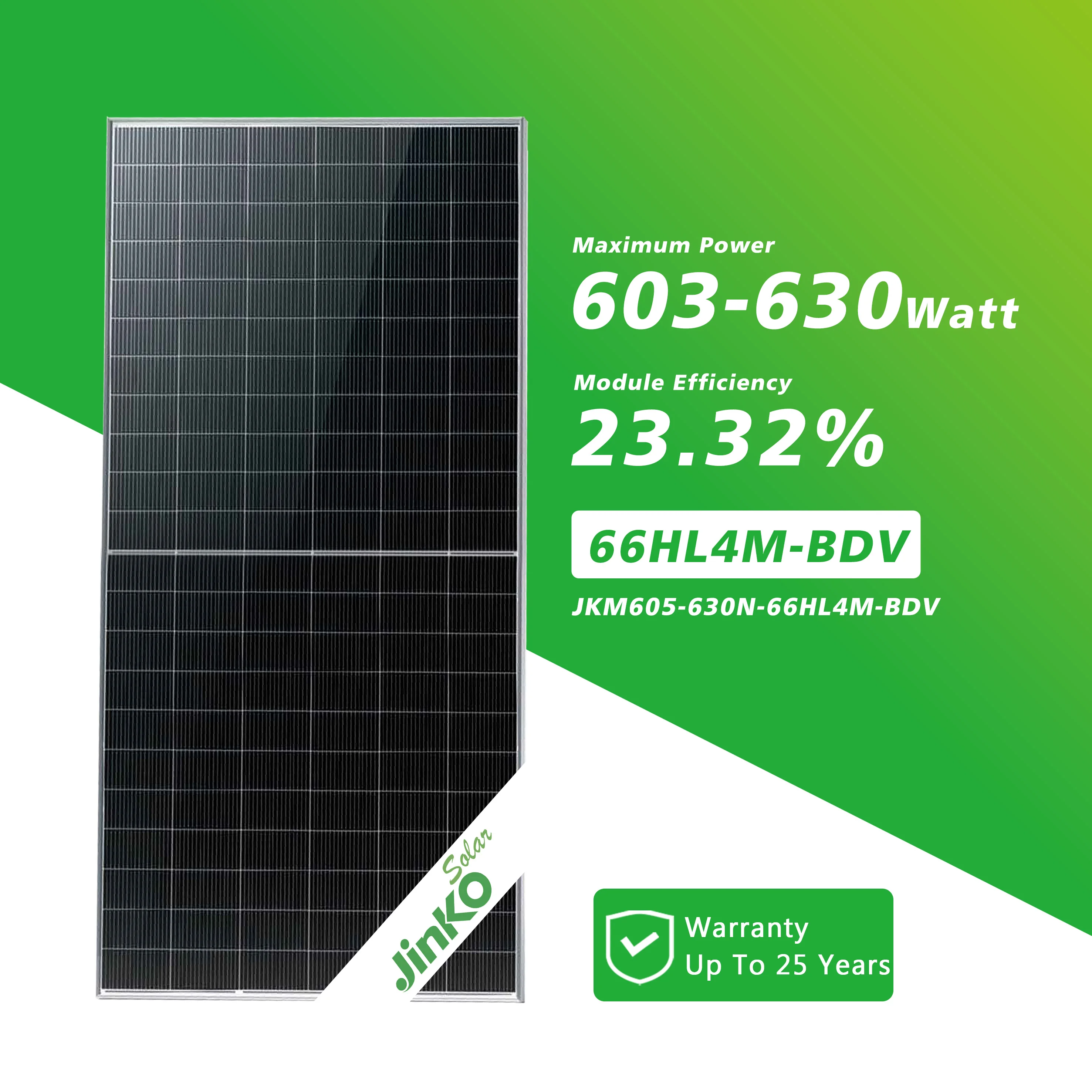 Jinko Solar Panels - High Efficiency 630W Power Solutions