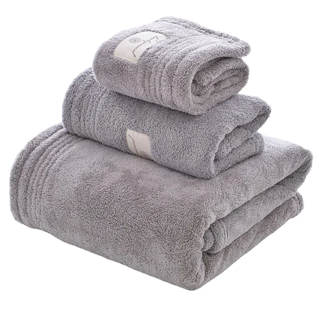 Wholesale coral velvet  towel wash face soft absorbent gift face towel couple simple towel custom logo