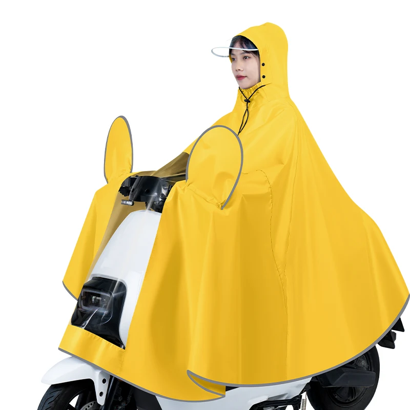 Customizable polyester travel raincoat bicycle rain coat waterproof rain gear