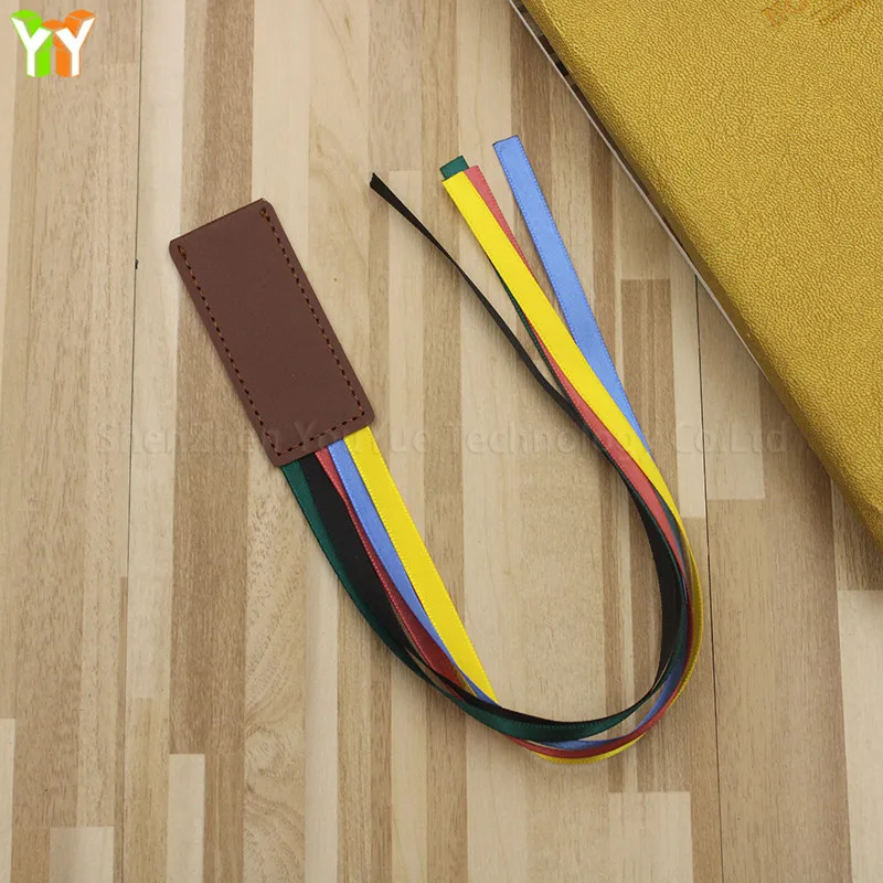 3Pcs Colorful Bible Ribbon Bookmarks - Faux Leather With Multi-Color Ribbons, Simple & Functional - View #14