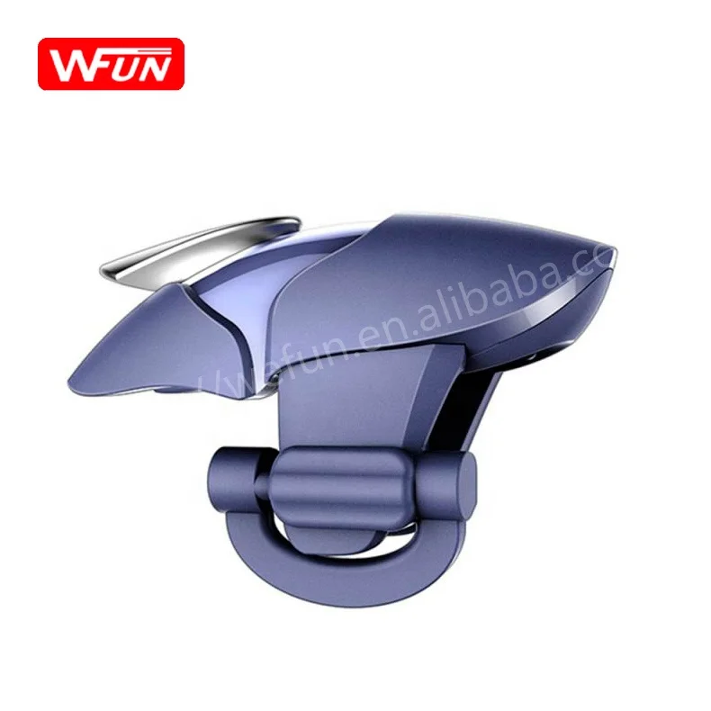 Ergonomic Blue Shark Mobile Gaming Trigger Game Controller for iOS