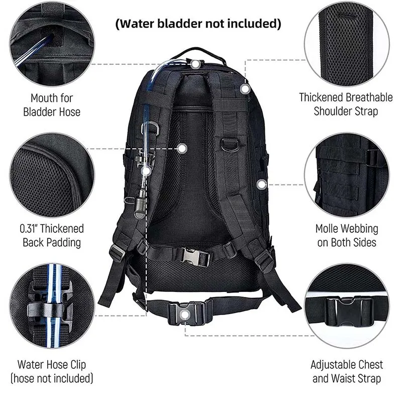 Wholesale Hunting Backpack Outdoor Sport Hiking Survival Bag Rucksack Waterproof Hunting Tactical Backpack