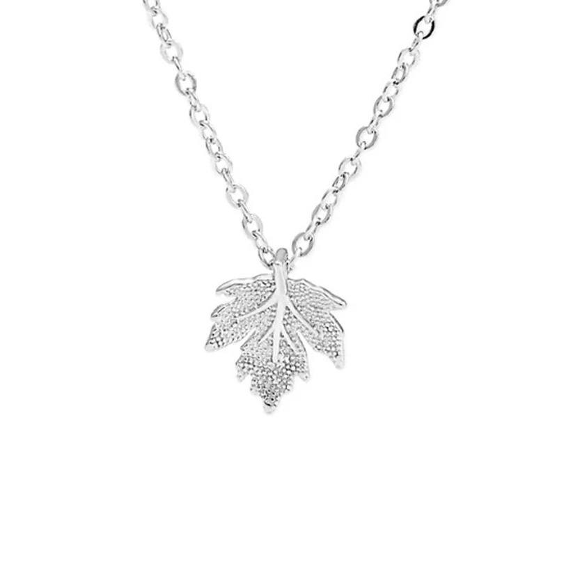 Minimal Jewellery,Maple Leaf Pendant 