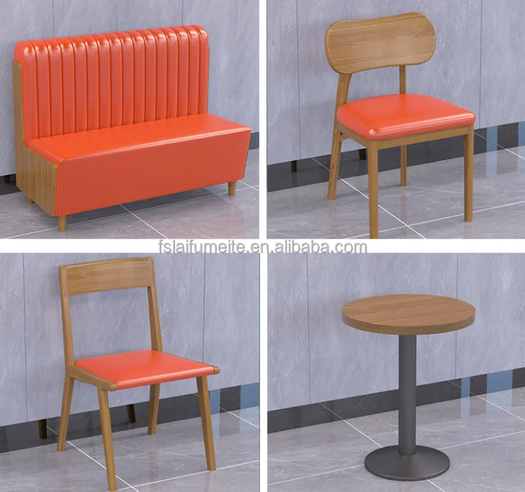 Factory Price Luxury Restaurant Wood Tables And Chairs Half Round