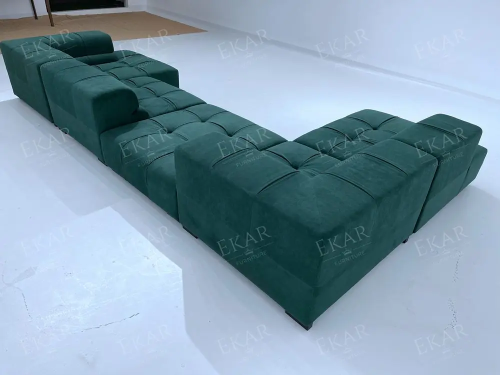 product new design modular sofa metal clasp modular sofa with versatile bottom connectors leather sectional-72