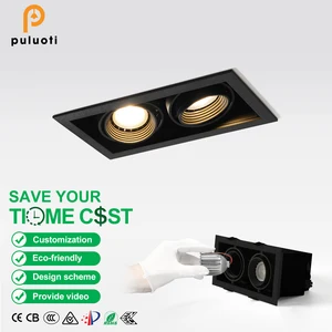 Hot Selling Indoor Home LED Spot Lights 20W Aluminum Ceiling Spotlights Adjustable Anti-Glare Living Room Recessed Embedding