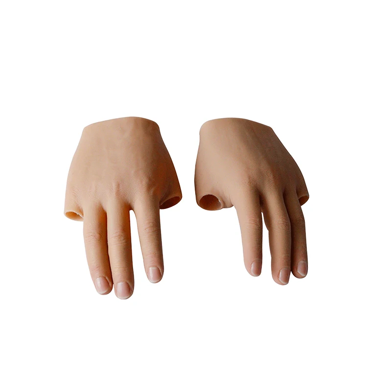 Medical Customized Realistic Artificial Limbs Silicone Implants Simulation Prosthetic Hand with Finger