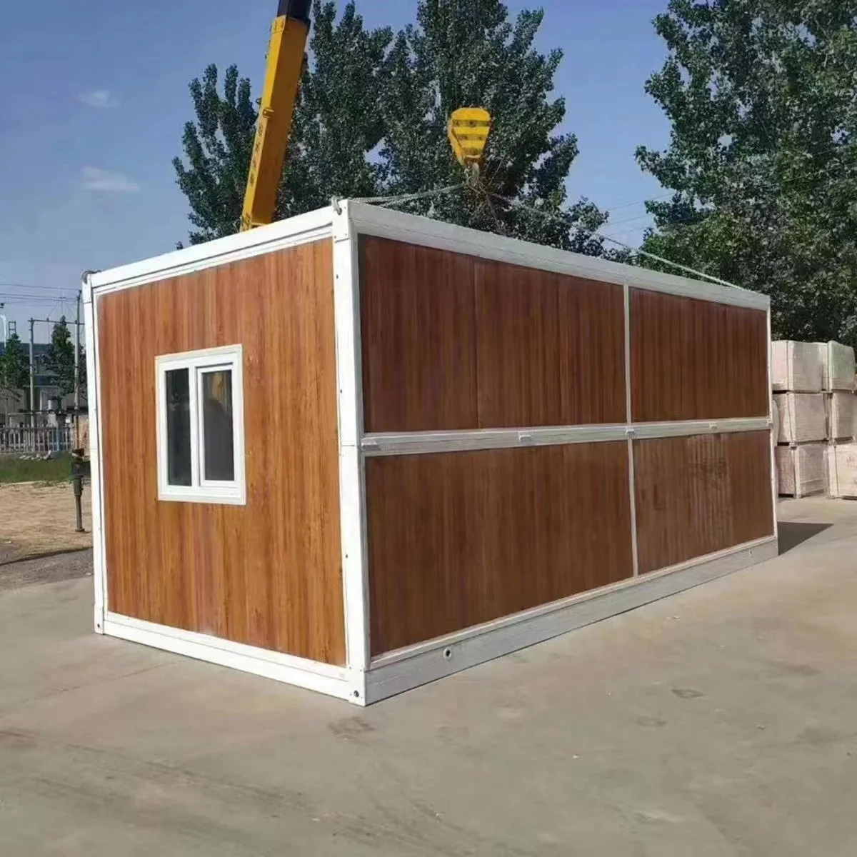 Contenedor Modern Prefab Earthquake-Proof Mini Shipping Folding Container House For Constructions Site