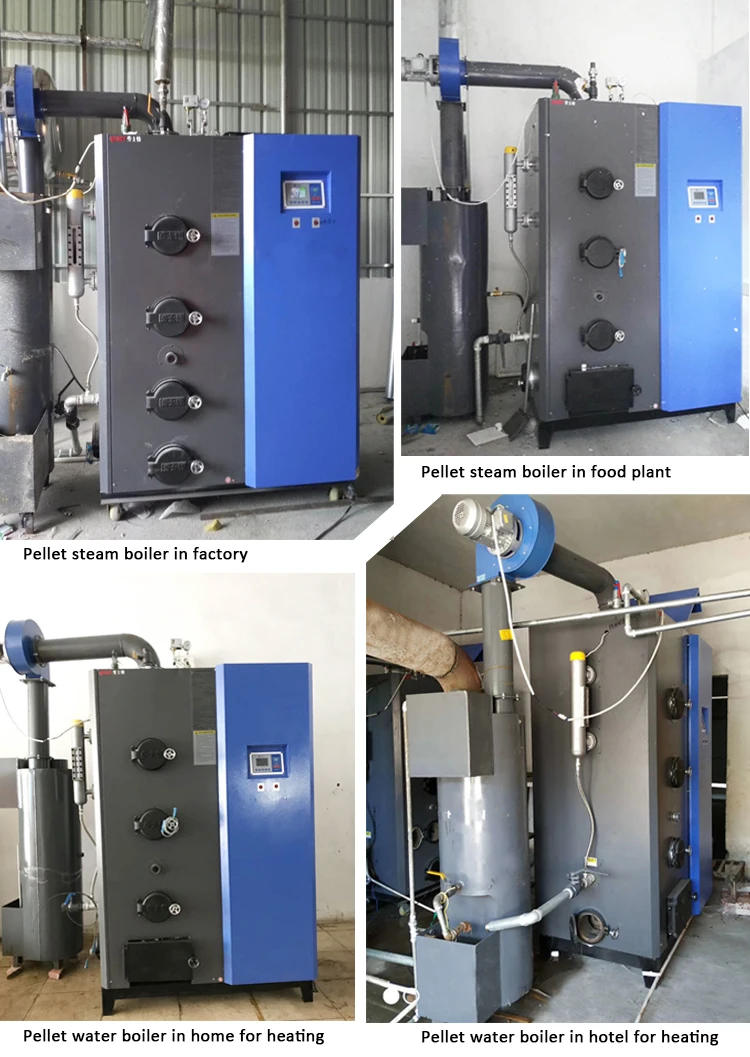 High Efficiency Small Size Biomass Steam Boiler Wood Pellet Boiler Hot  Water Heating Boiler