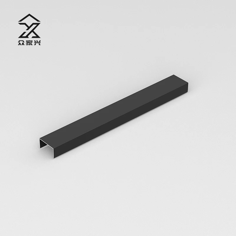 Tile Accessories Corners Tile Trim Metal Floor Transition Aluminum Alloy Edge Trim profile U Shape Tile Trim details