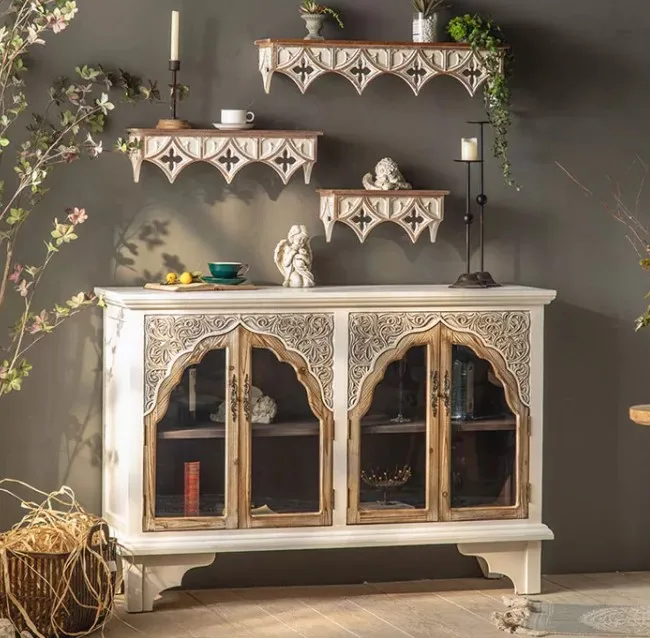 Антикварные художественные декоративные шкафы дверные Угловые ящики винтажные кедровые для