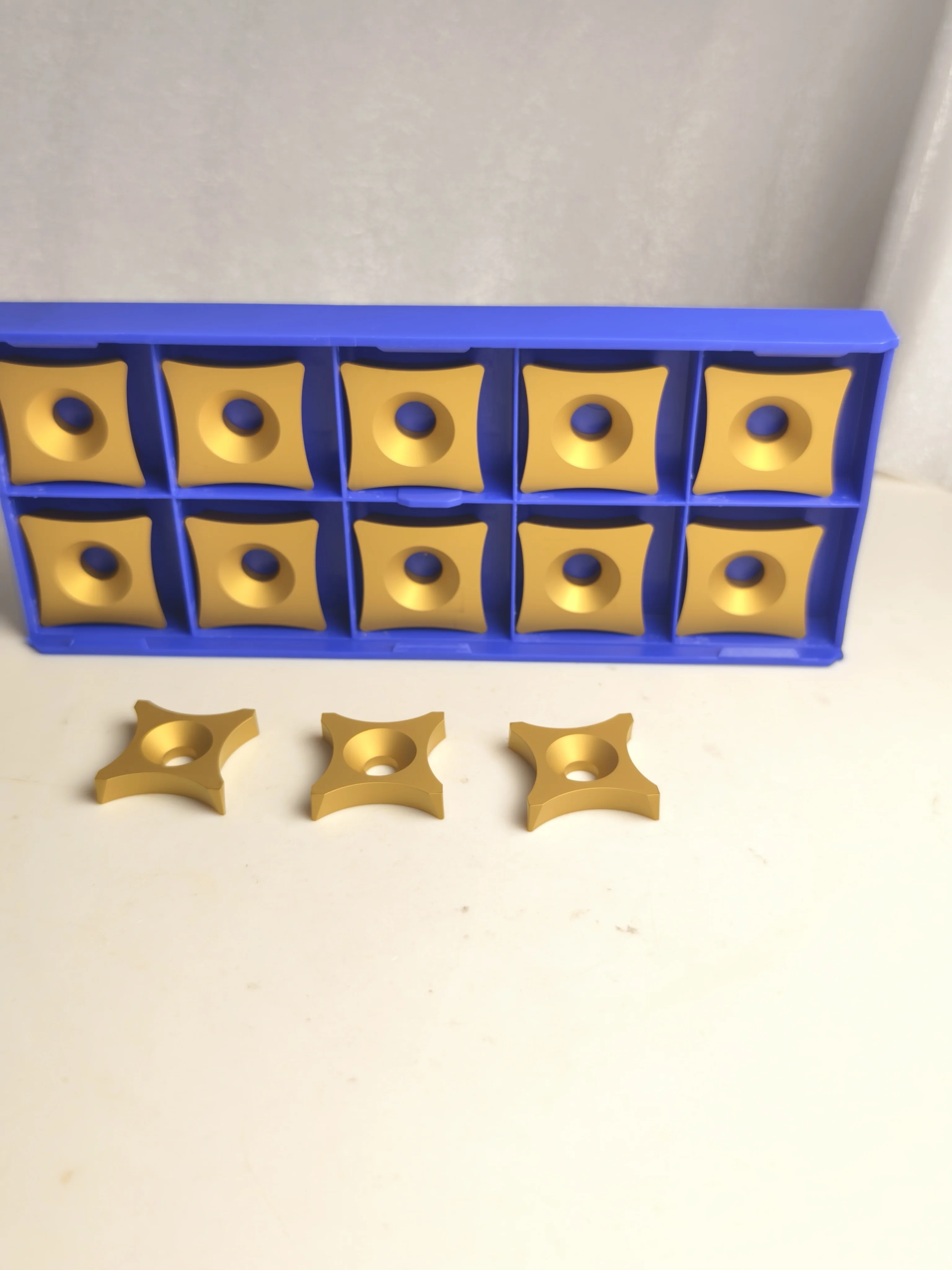 Carbide CNC Inserts Series Six Sided OD Scarfing Inserts for Pipe and Tubes