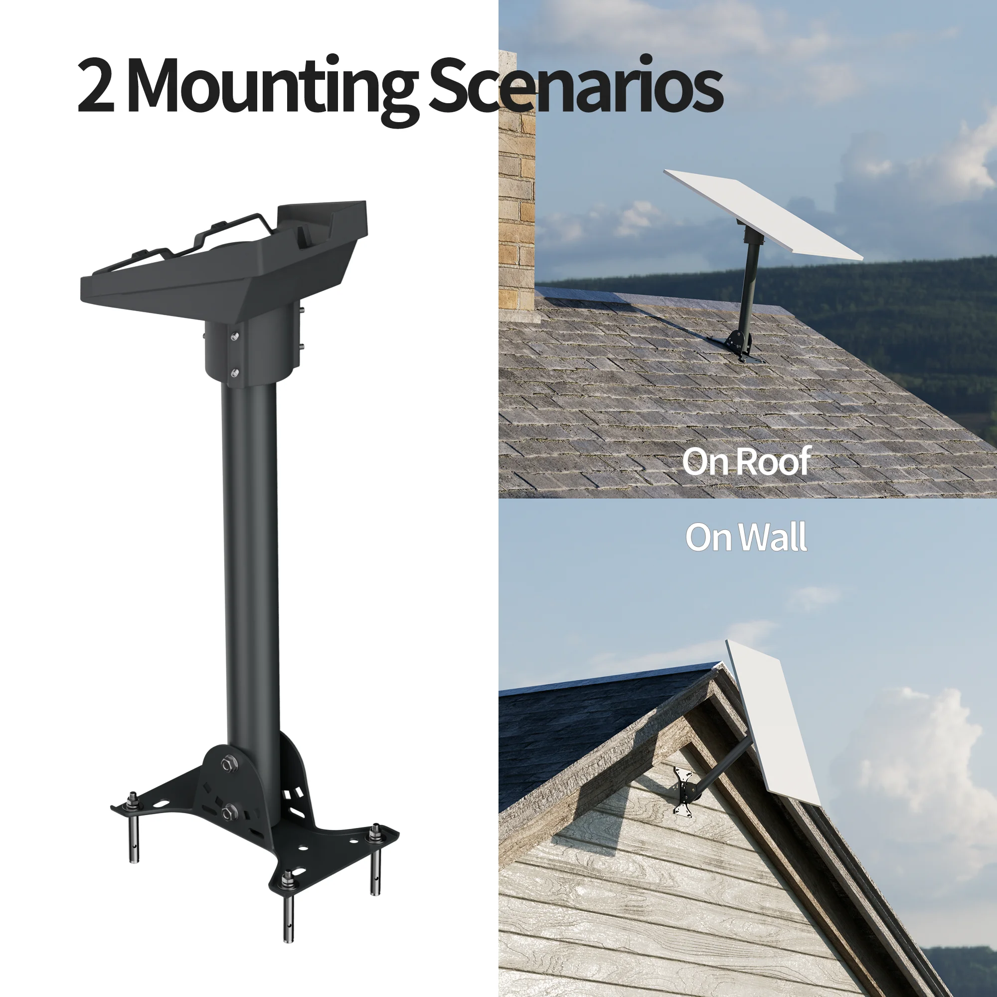 Heavy Duty Starlink Long Wall Mount – Sturdy Satellite Mounting Kit For Secure Outdoor Installation