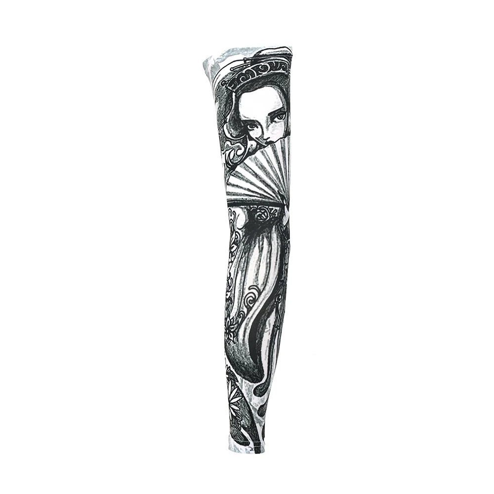 Size Custom Beauty Cartoon Characters Pattern Summer Sun Protection UV Anti-sweat Cool Multifunctional Tattoo Sleeve