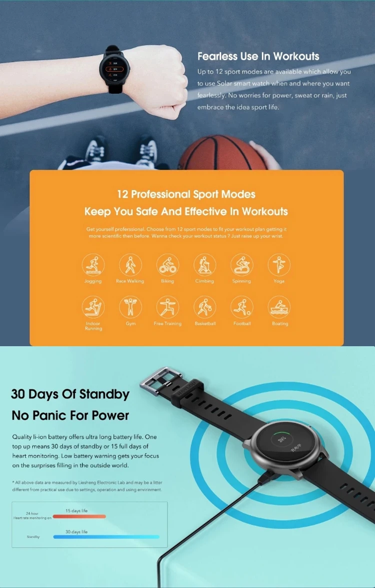 relogio inteligente smart xiaomi haylou solar ls05 ip68