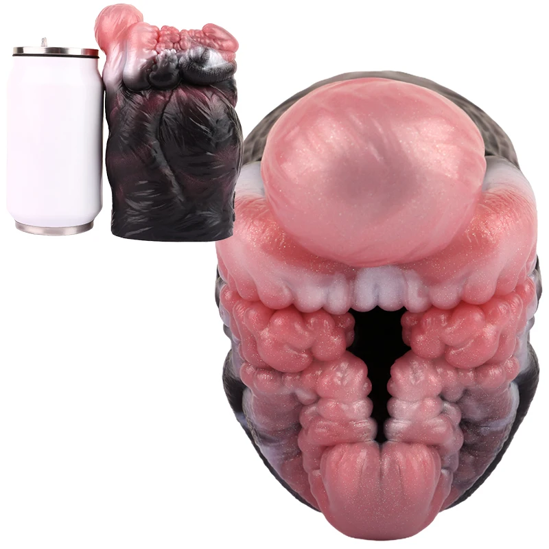 GEEBA Fantasy Male Masturbators Realistic Animal Panda Silicone Ass Stroker  Masturbation Cup Anal Pussy Sex Toy for Adult 18+