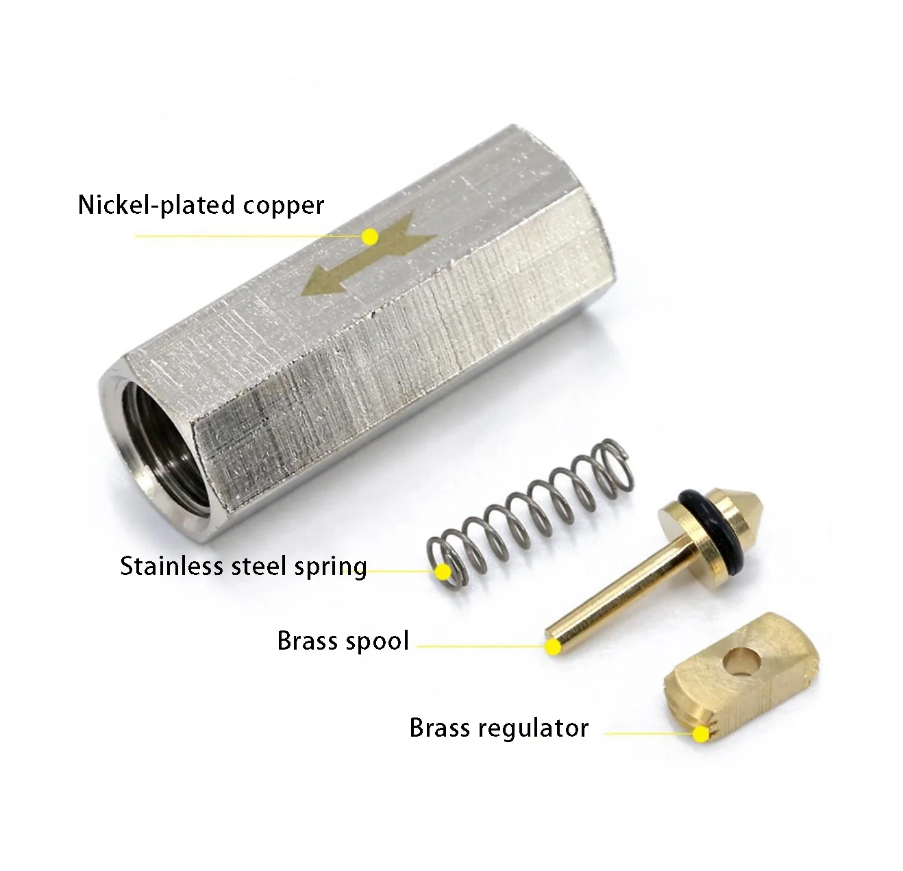 Brass Spring Check Valve 1/8 1/4 air Compressor Check Valve One Way 3/8 Non Return Female Mini Dn25 Pn16 Nozzle Check Ball Valve