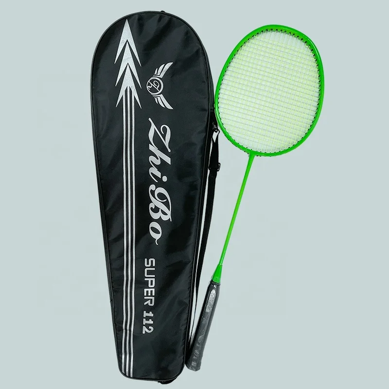 Best Seller Badminton Racquet Iron Steel Alloy Rackets for Badminton Sport Single Piece Badminton Racket in Cover Bag supplier