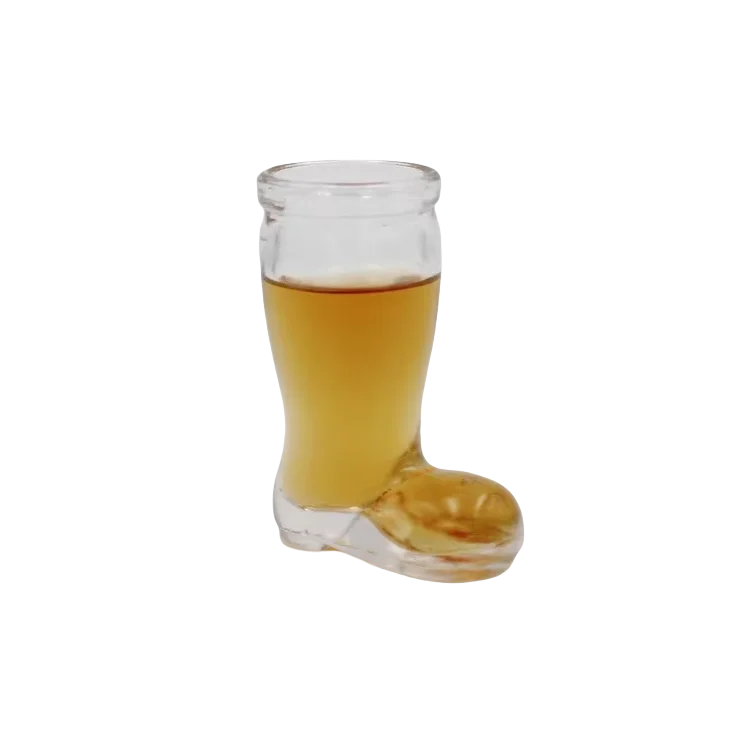 Wholesale 45ml Transparent Mini Boot Shape Glass Jar with Lid