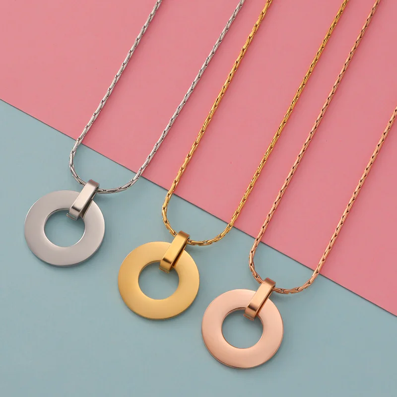 Custom Logo Stainless Steel Necklace