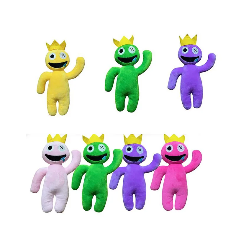 Rainbow Friends Plush Toy Cartoon Personagem do jogo de desenho animado  Doll Kawaii Blue Monster Soft Stuffed Animal Brinquedos para crianças fãs