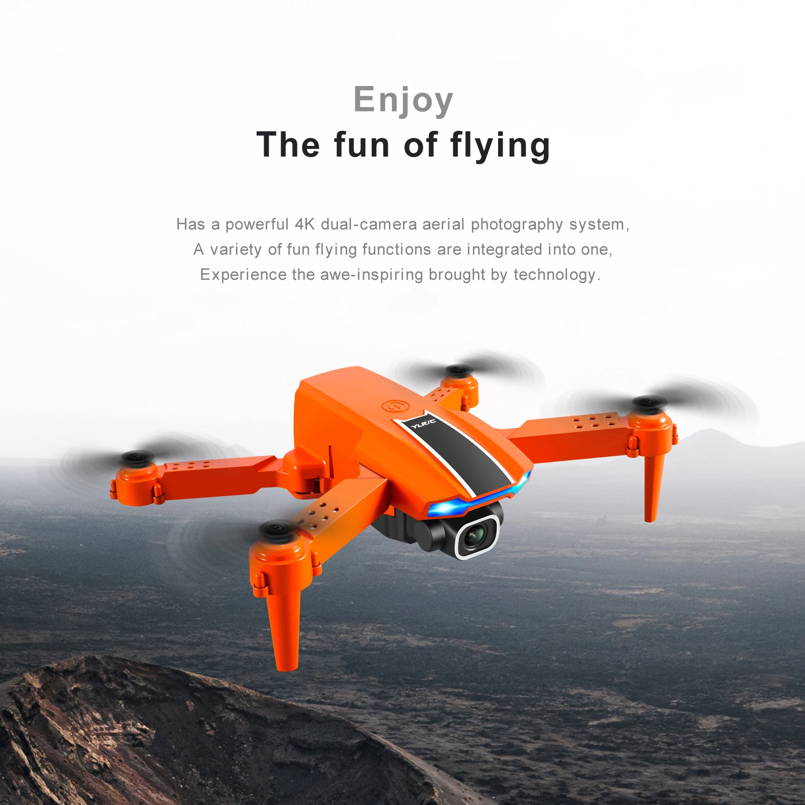 Mini Drone Small Size Body 10 Minutes Flight Time 4k Dual Camera Double