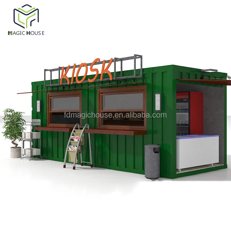 Magic House New Design 2020 20ft Prefabricated Shipping Container Shop Coffee Container bar