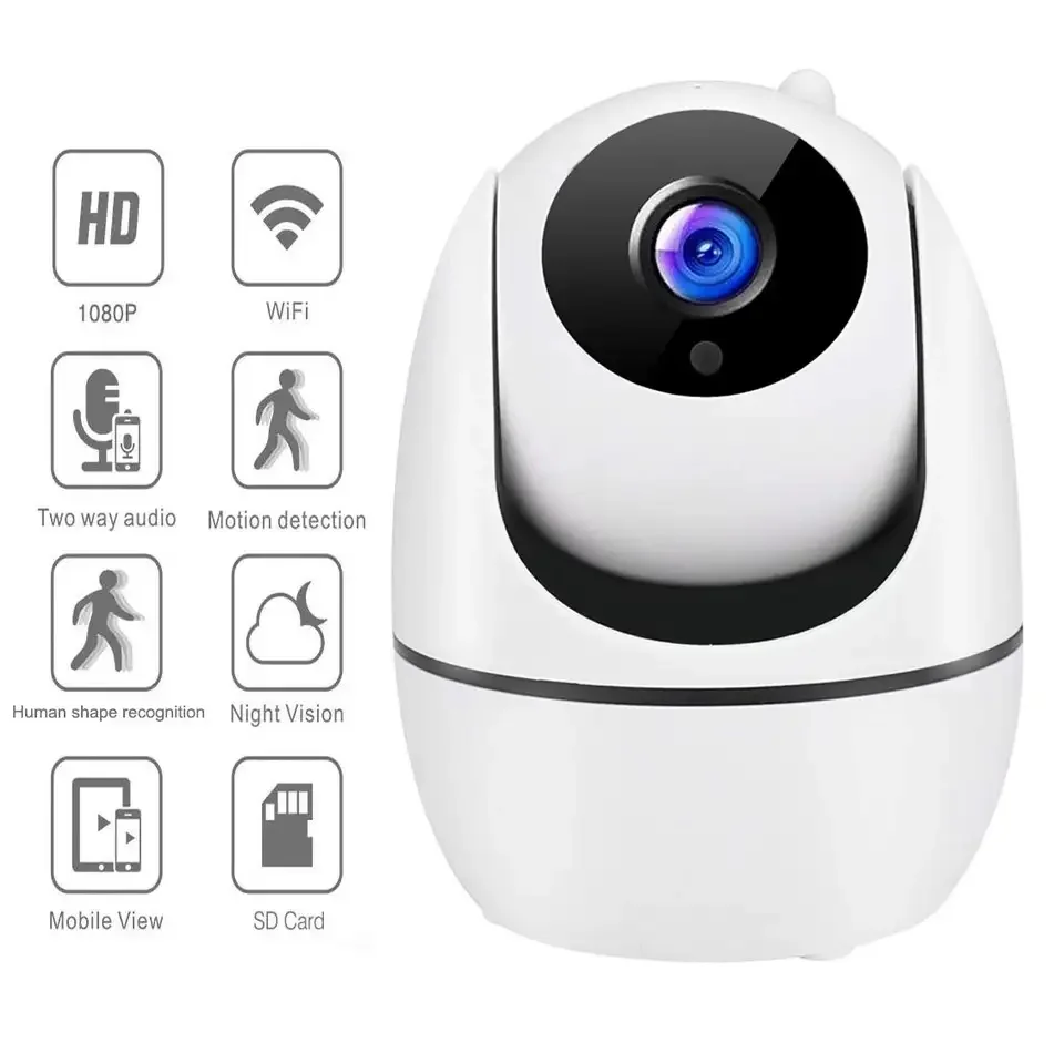 2MP Wireless Mini Camera Night Vision Wifi Camera for Indoor Security Home