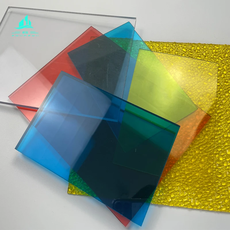PC Solid Sheet Endurance Boards Embossed Polycarbonate 100% Virgin Raw Plastic Building Material for Roofing Greenhouse