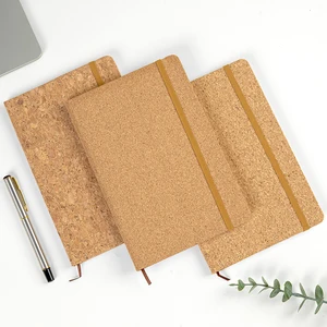 Lined Pages A6 A5 B5 Size Planner Cork Notebook Wood Leather Strap Notebook Customized Notebook
