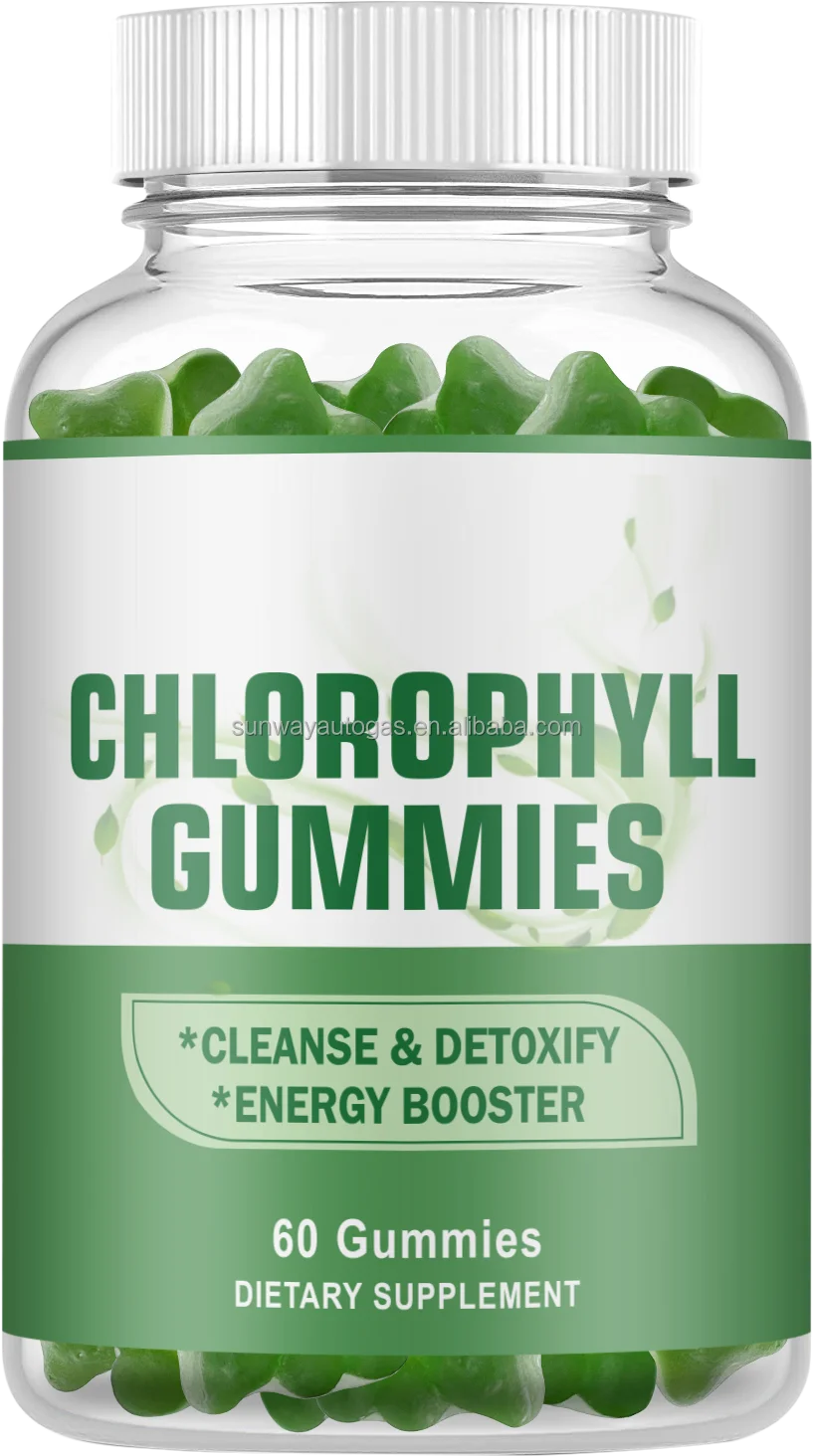 Vitahealthy OEM/ODM Factory Supply Halal Organic Chlorophyll Gummies Natural Body Health Energy Booster Healthcare Supplement