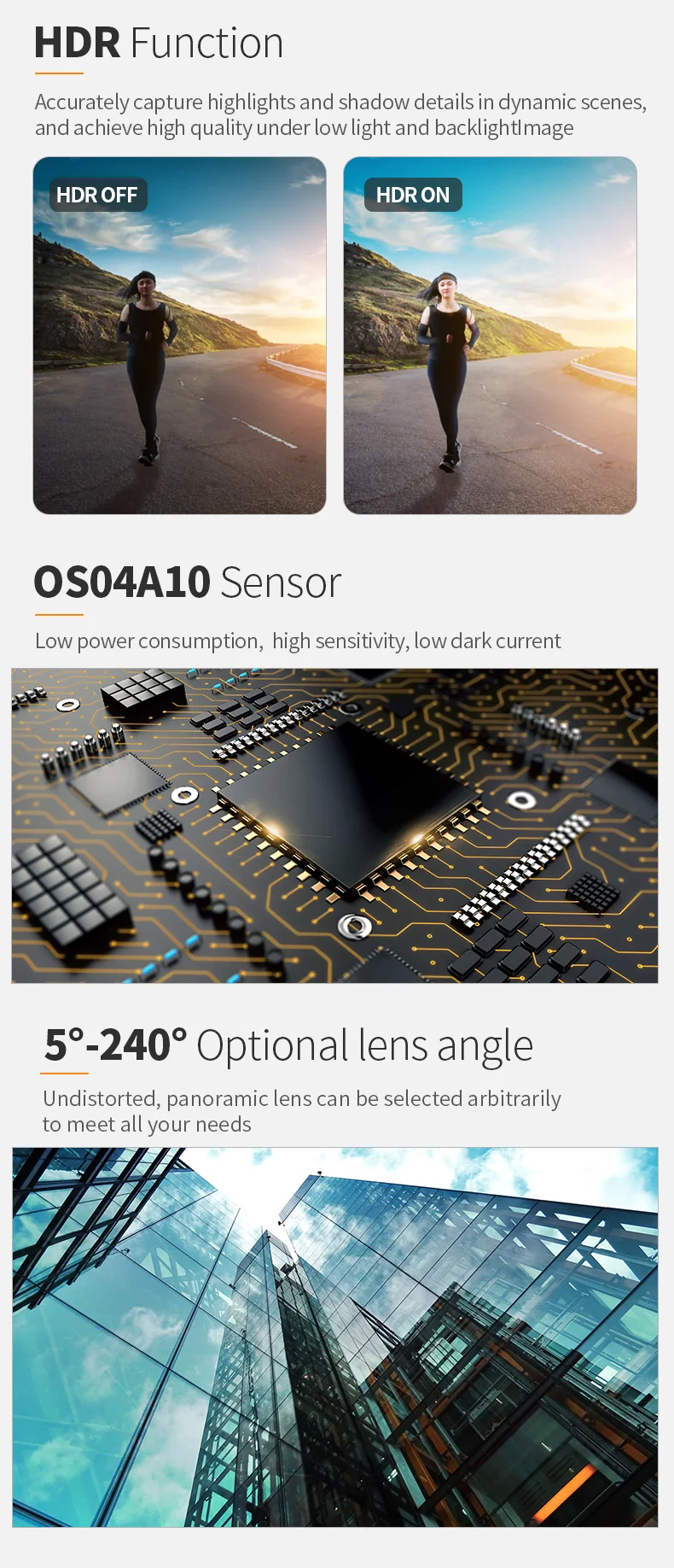 DGZX MIPI HD 4MP NIR HDR camera module插图4