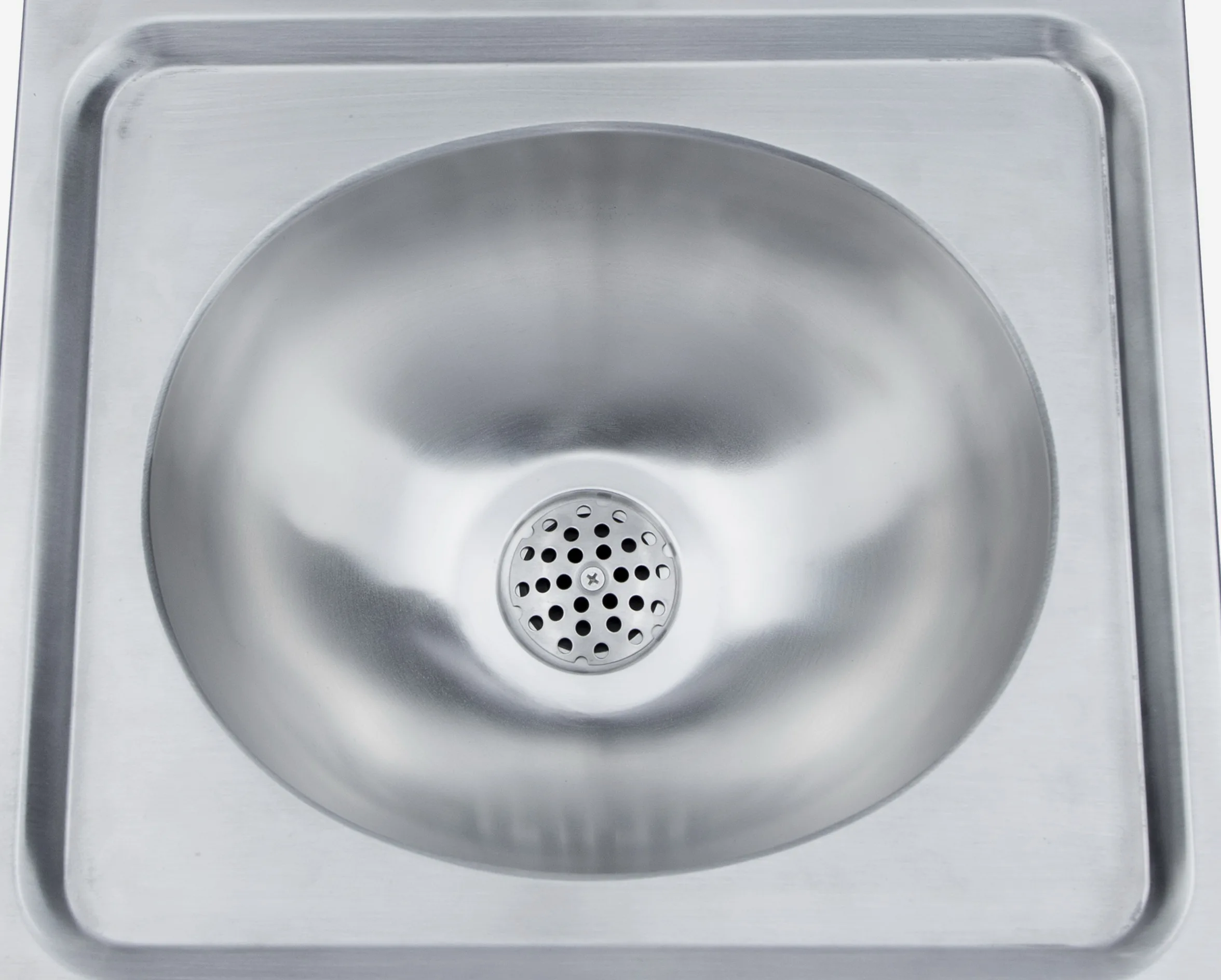 Modern Multipurpose Free Standing Hospital School 304 Stainless Steel Oval Bowl Hand Wash Sink Basin Commercial Janitorial