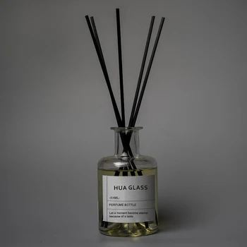 100ml 250ml 350ml 500ml Empty Black Amber Green Custom Color Transparent Glass Aromatherapy Reed Diffuser Glass Bottle