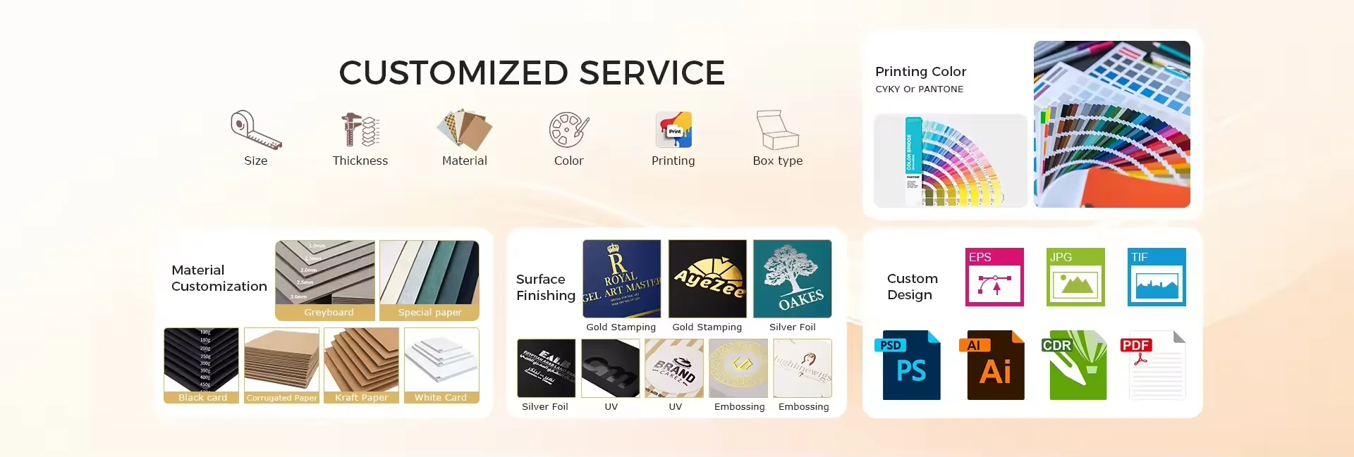 Custom Packaging Box with Ribbon