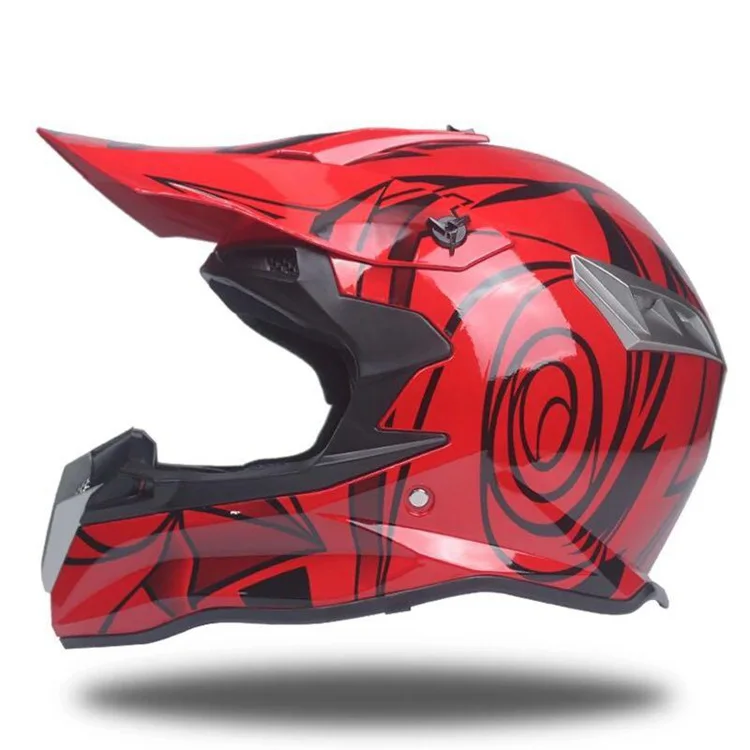 Hot Selling Color Safety Motorcycle Led Helmet Light Red Motocross Full Face Offroad Helmets Fullface Off Road Helm Buy Helmet For Motorcycle Helmet Ece R22.05 Full Face Helmet For Motorcycle