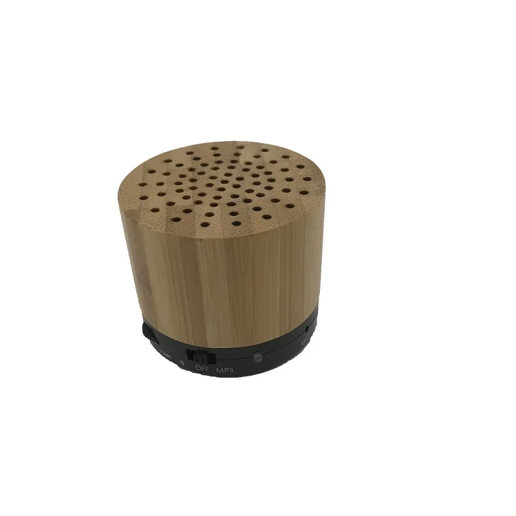 Mini Bamboo Speaker Handheld Wood Rechargeable Portable Stereo bluetooth Speaker