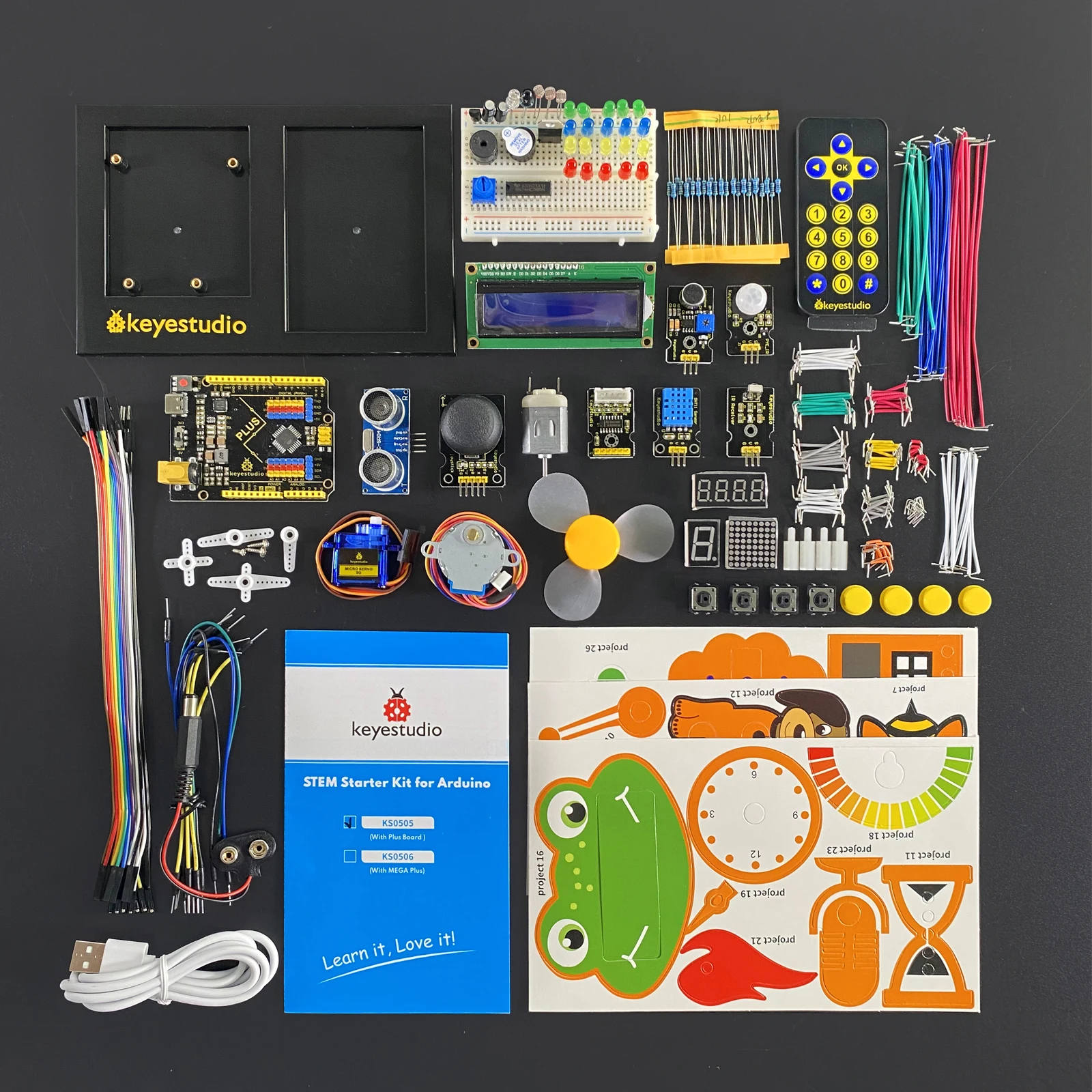 New Product KS0505 STEM Robotics  Starter Kit for Arduino Sensor Kits Electronic Kit Diy