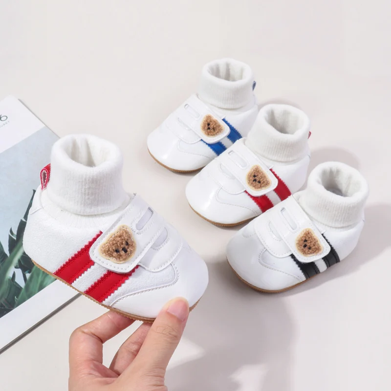 2024 Hot Selling Casual Shoes Ankle Covered Sock Shoes Spring Autumn Style Prewalking High Quality Outdoor Toddler Sport Sneaker